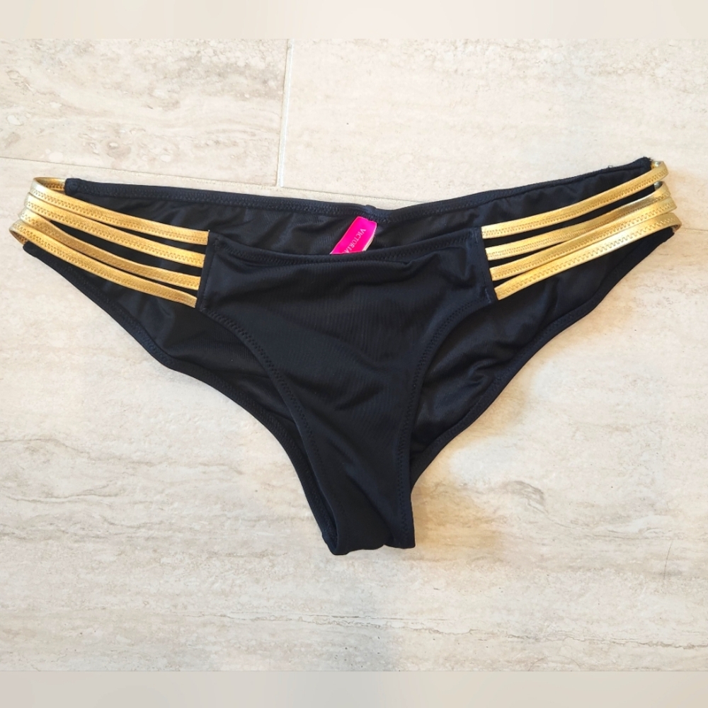 Victoria's secret Black bikini bottom  sz